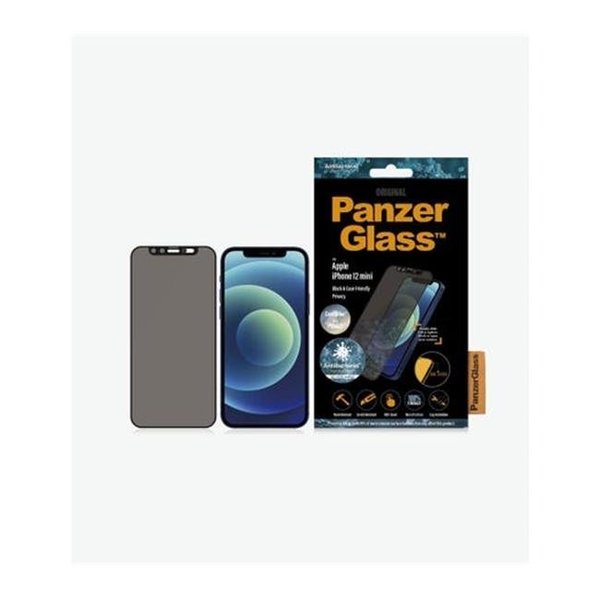 Panzerglass PanzerGlass P2713 iPhone 12 Mini Case Friendly CamSlider Dual Privacy Screen Protector; Black P2713